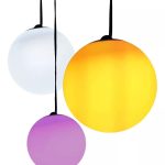 LAMPARA ESFERA 15CM LED RGB