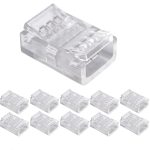 CONECTOR UNION TRANSP. TIRA LED/COB