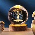 Esfera de cristal luz cálida – Diseño Reno